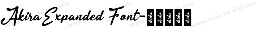 Akira Expanded Font字体转换